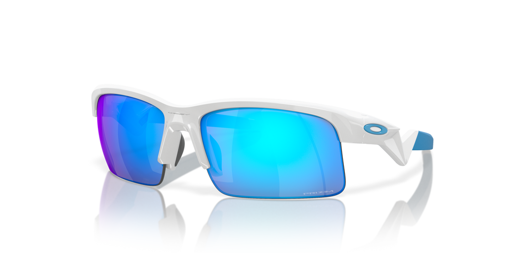 Oakley OJ9013 Capacitor (Youth Fit) Rectangle Kids Sunglasses - Polished White
