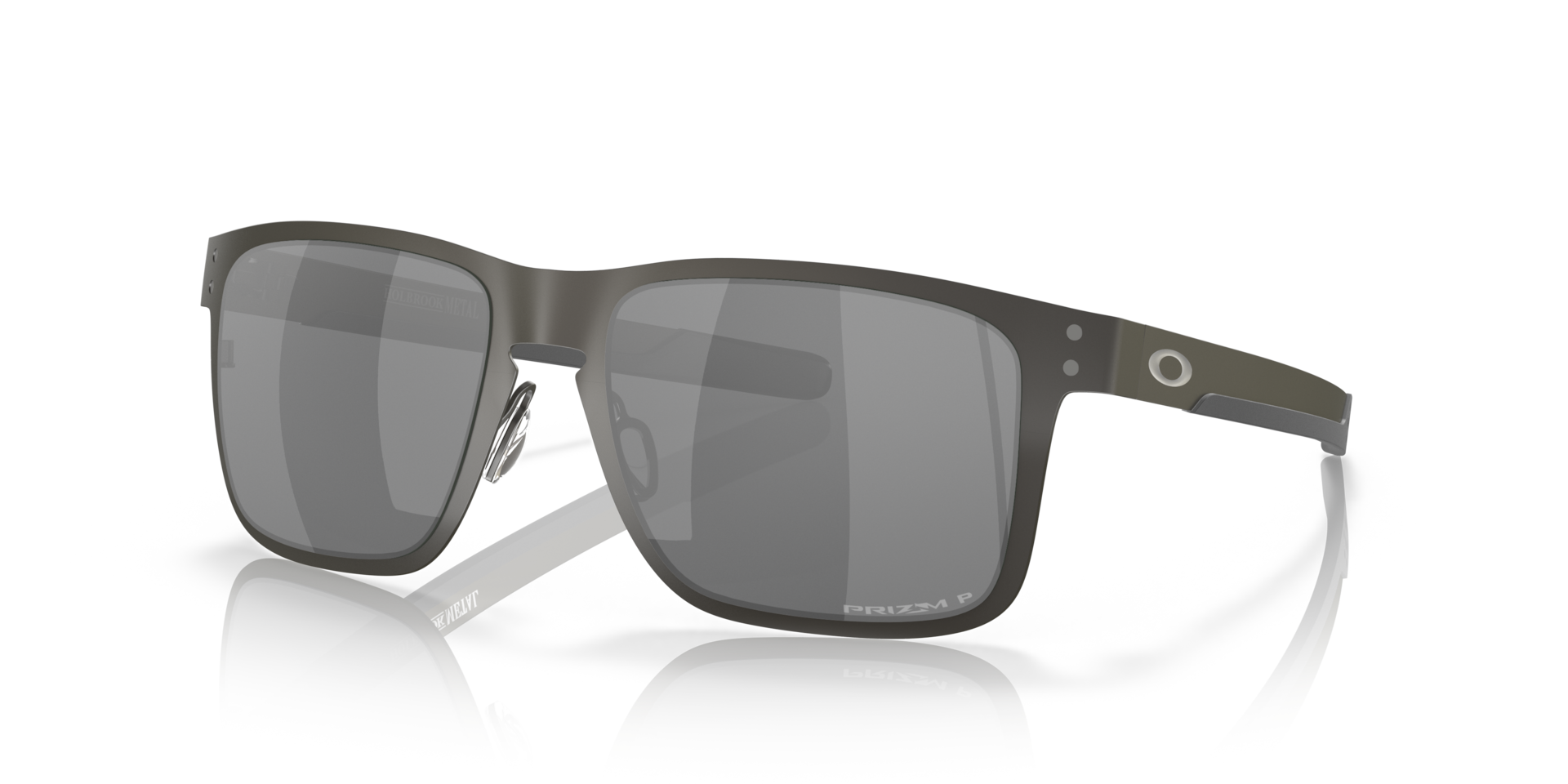 Oakley OO4123 Holbrook Metal Square Sunglasses - Matte Gunmetal