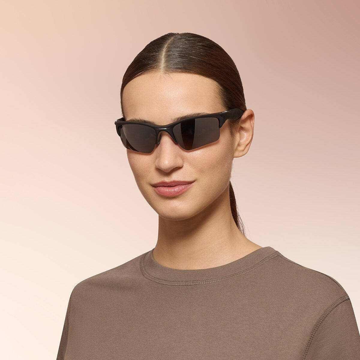 Oakley OO9154 Half Jacket 2.0 XL Rectangle Sunglasses - Polished Black