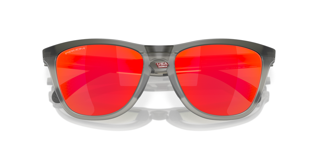 Oakley OO9284 Frogskins Range Round Sunglasses - Matte Grey Smoke Grey Ink