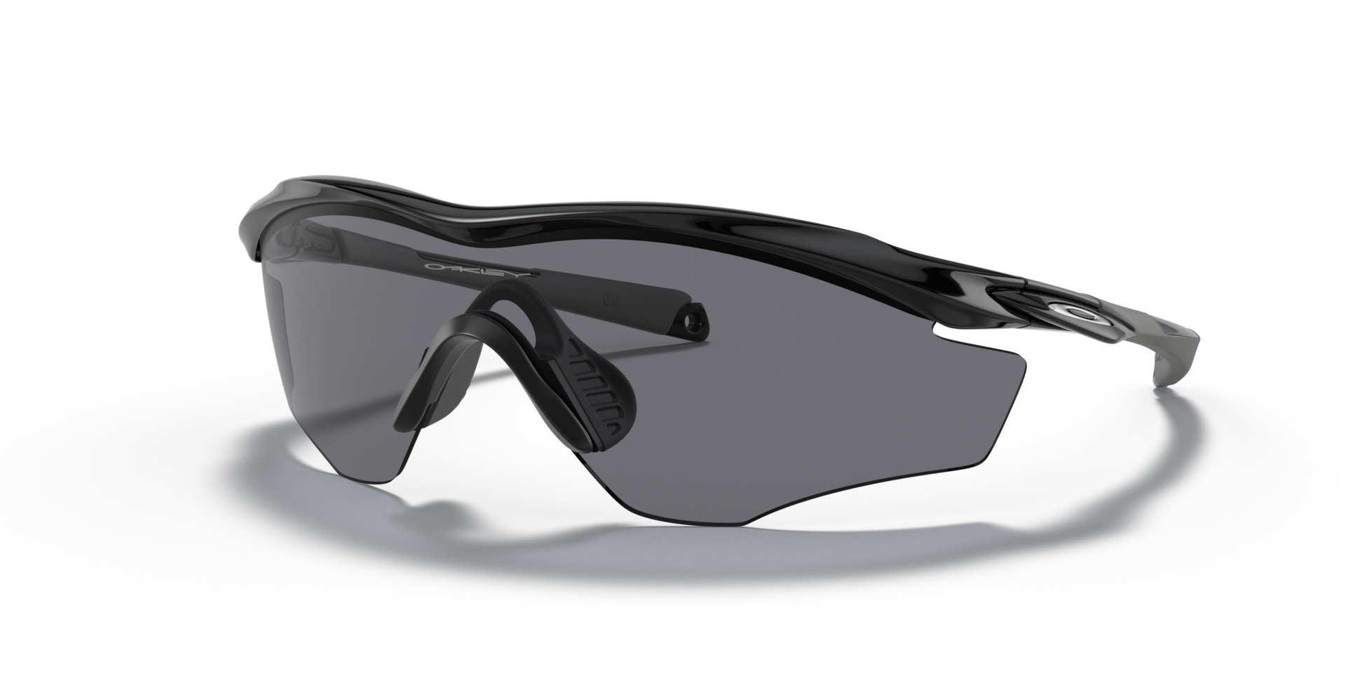 Oakley OO9343 M2 Frame XL Shield Sunglasses - Polished Black