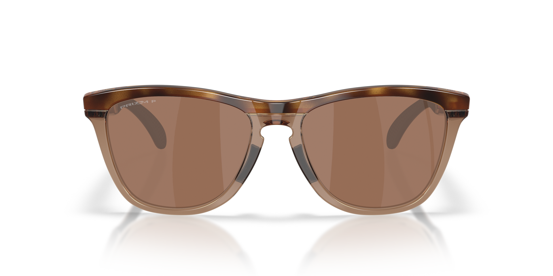 Oakley OO9503 Frogskins Range XL Round Sunglasses - Brown Tortoise Brown Smoke