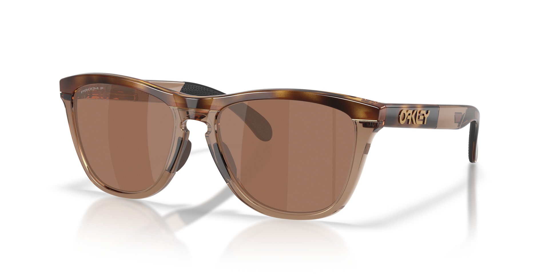 Oakley OO9503 Frogskins Range XL Round Sunglasses - Brown Tortoise Brown Smoke