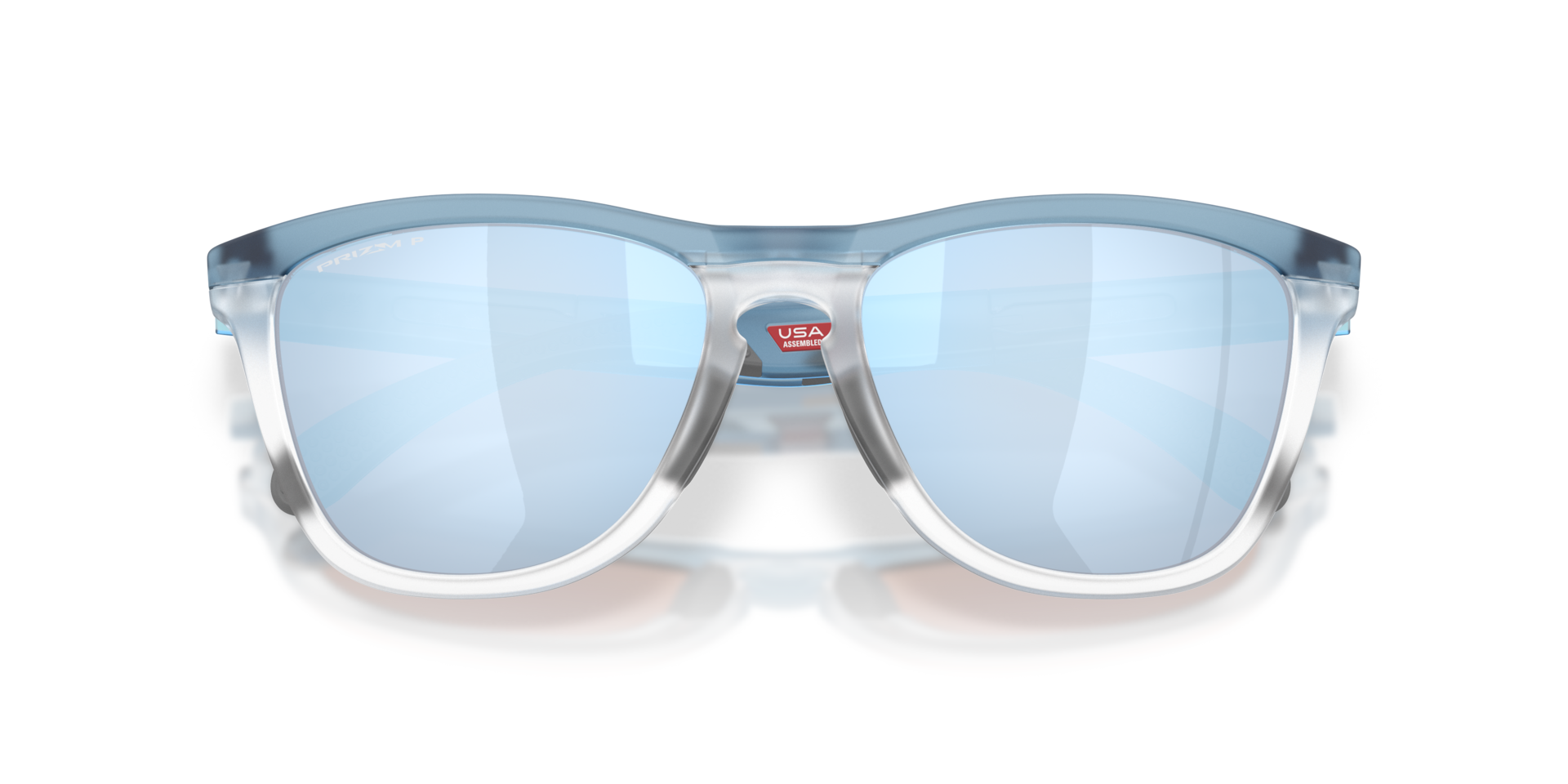 Oakley OO9503 Frogskins Range XL Round Sunglasses - Transparent Stonewash Clear
