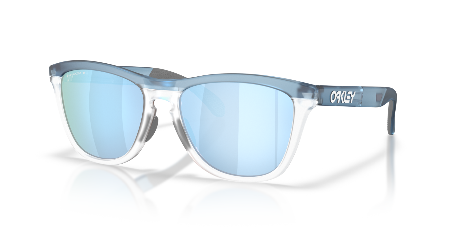 Oakley OO9503 Frogskins Range XL Round Sunglasses - Transparent Stonewash Clear
