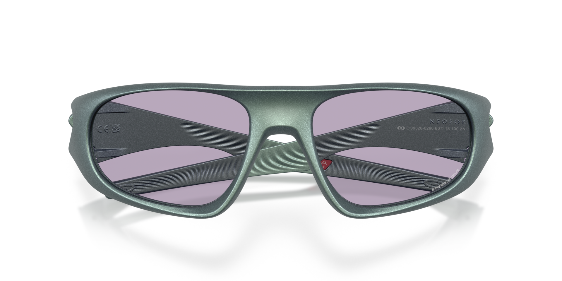 Oakley OO9528 Neoforma Oval Sunglasses - Matte Blue Silver Colorshift
