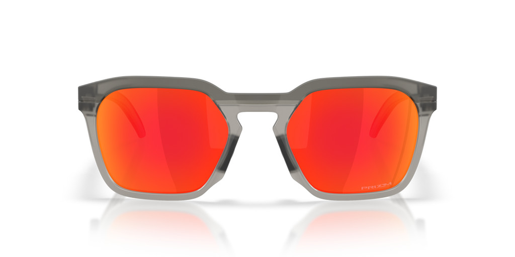 Oakley OO9533 HSTN SQ Square Sunglasses - Matte Grey Smoke