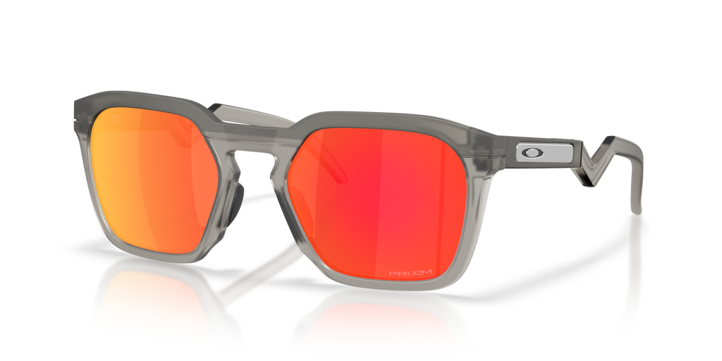 Oakley OO9533 HSTN SQ Square Sunglasses - Matte Grey Smoke
