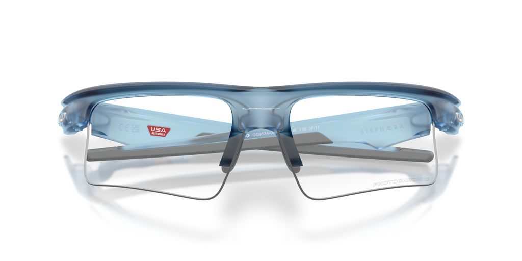 Oakley OO9534 Bisphaera Speed Rectangle Sunglasses - Polished Black