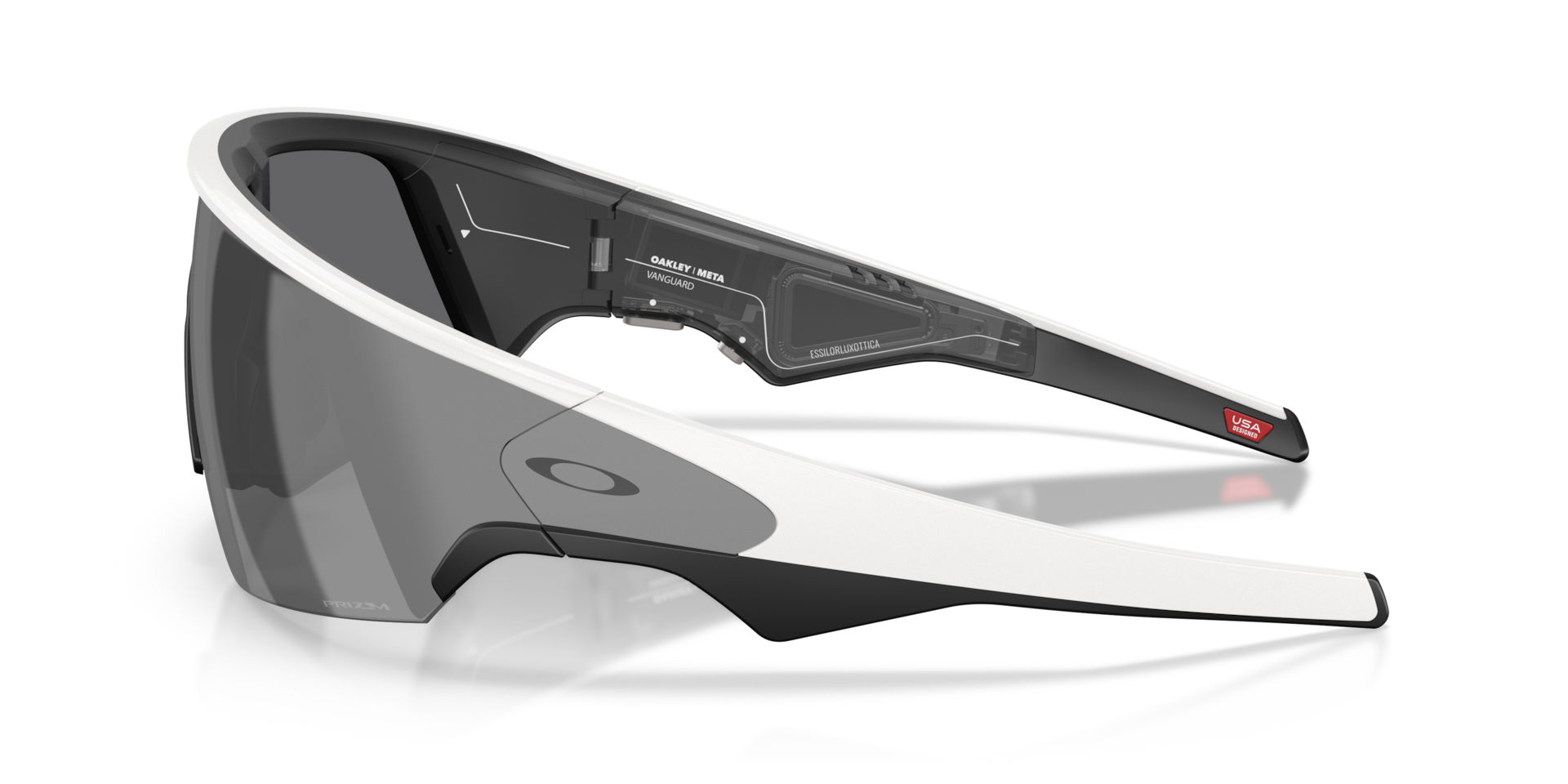 Oakley Oakley Meta Vanguard Rectangle Sunglasses - White