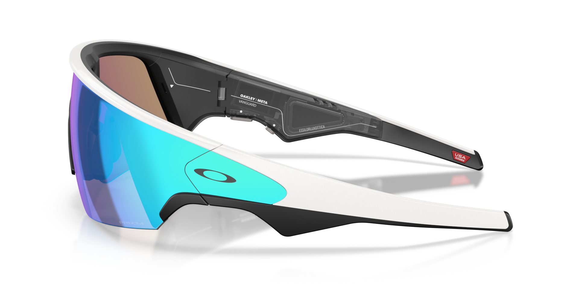 Oakley Oakley Meta Vanguard Rectangle Sunglasses - Black