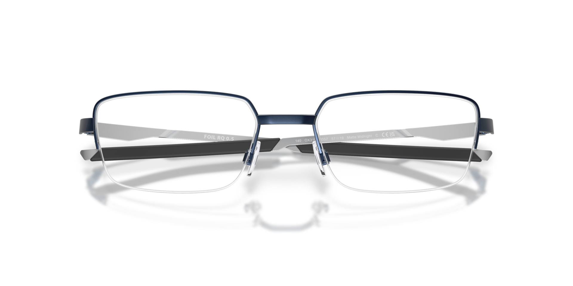 Oakley OX3100 Foil RQ 0.5 Rectangle Eyeglasses - Pewter
