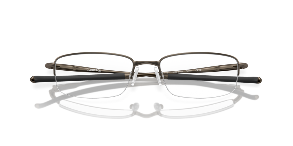 Oakley OX3102 Clubface Rectangle Eyeglasses - Polished Black