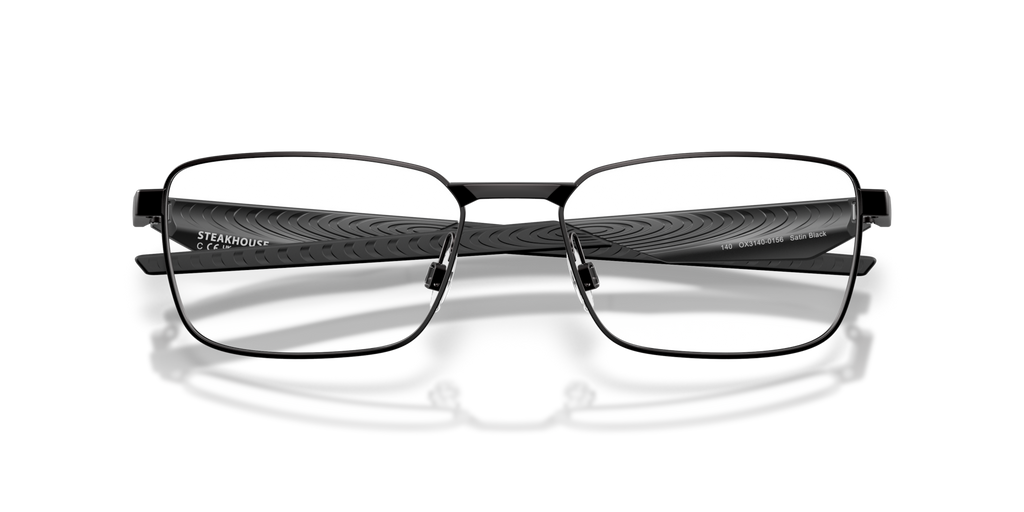 Oakley OX3140 Steakhouse Rectangle Eyeglasses - Satin Black