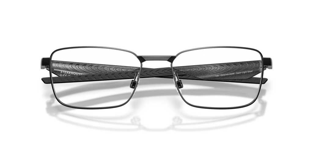 Oakley OX3140 Steakhouse Rectangle Eyeglasses - Satin Light Steel