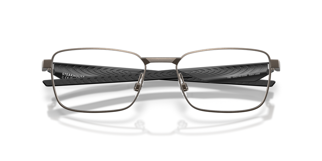 Oakley OX3140 Steakhouse Rectangle Eyeglasses - Satin Lead