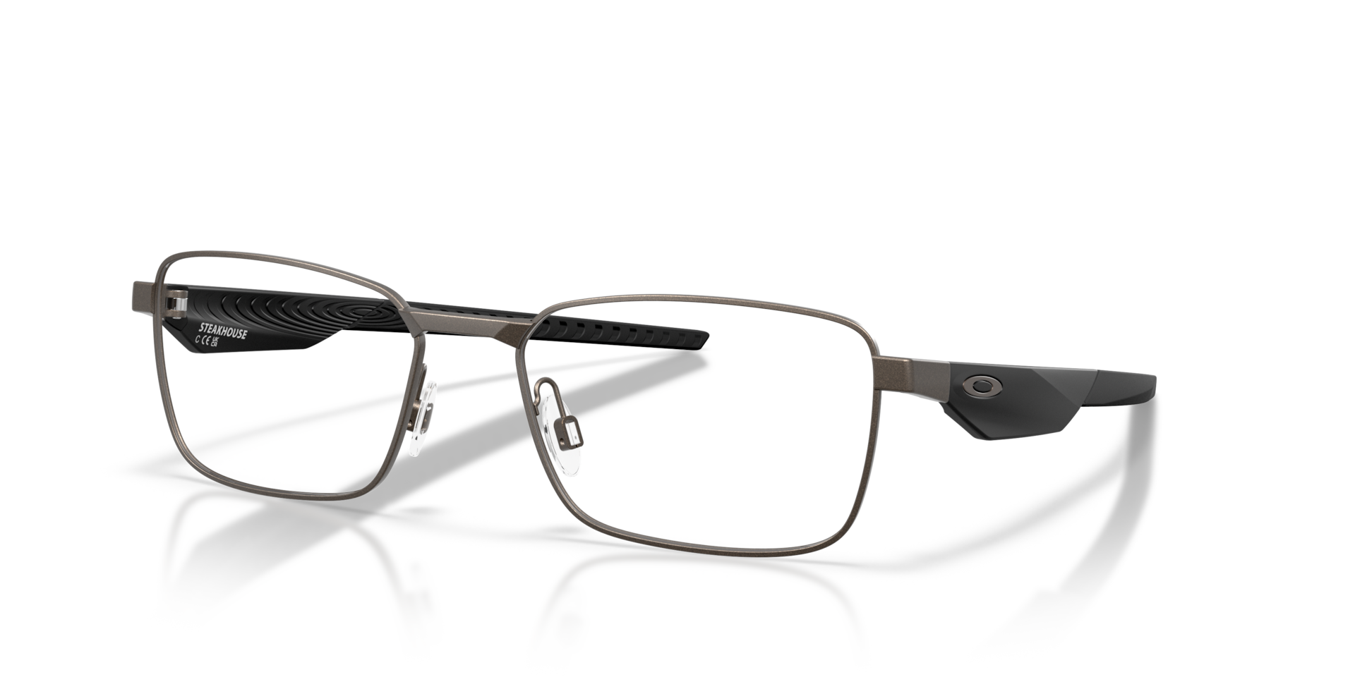 Oakley OX3140 Steakhouse Rectangle Eyeglasses - Satin Light Steel