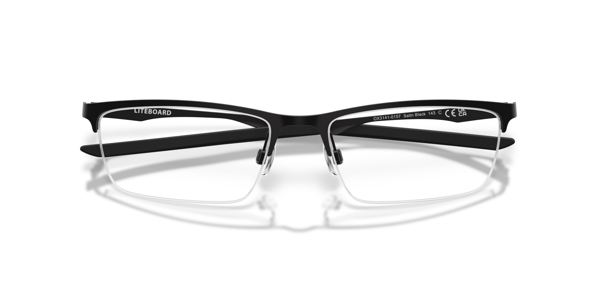 Oakley OX3141 Liteboard Rectangle Eyeglasses - Matte Midnight