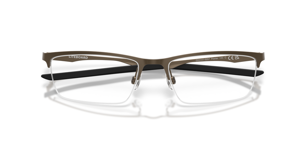 Oakley OX3141 Liteboard Rectangle Eyeglasses - Pewter
