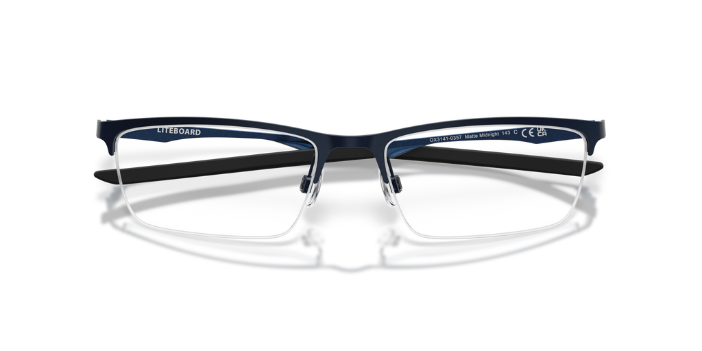 Oakley OX3141 Liteboard Rectangle Eyeglasses - Matte Midnight