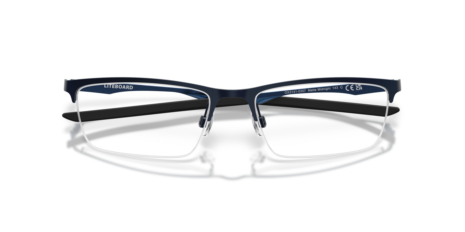 Oakley OX3141 Liteboard Rectangle Eyeglasses - Matte Midnight