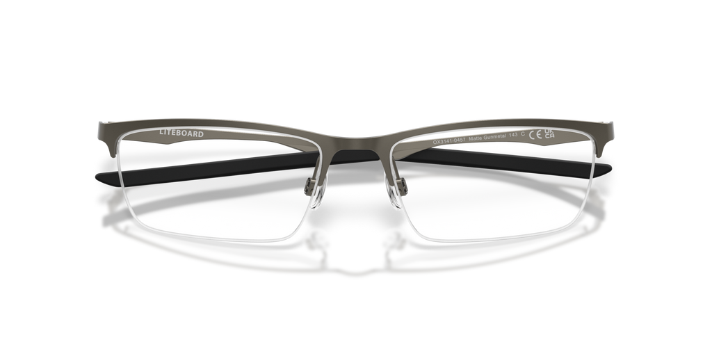 Oakley OX3141 Liteboard Rectangle Eyeglasses - Pewter