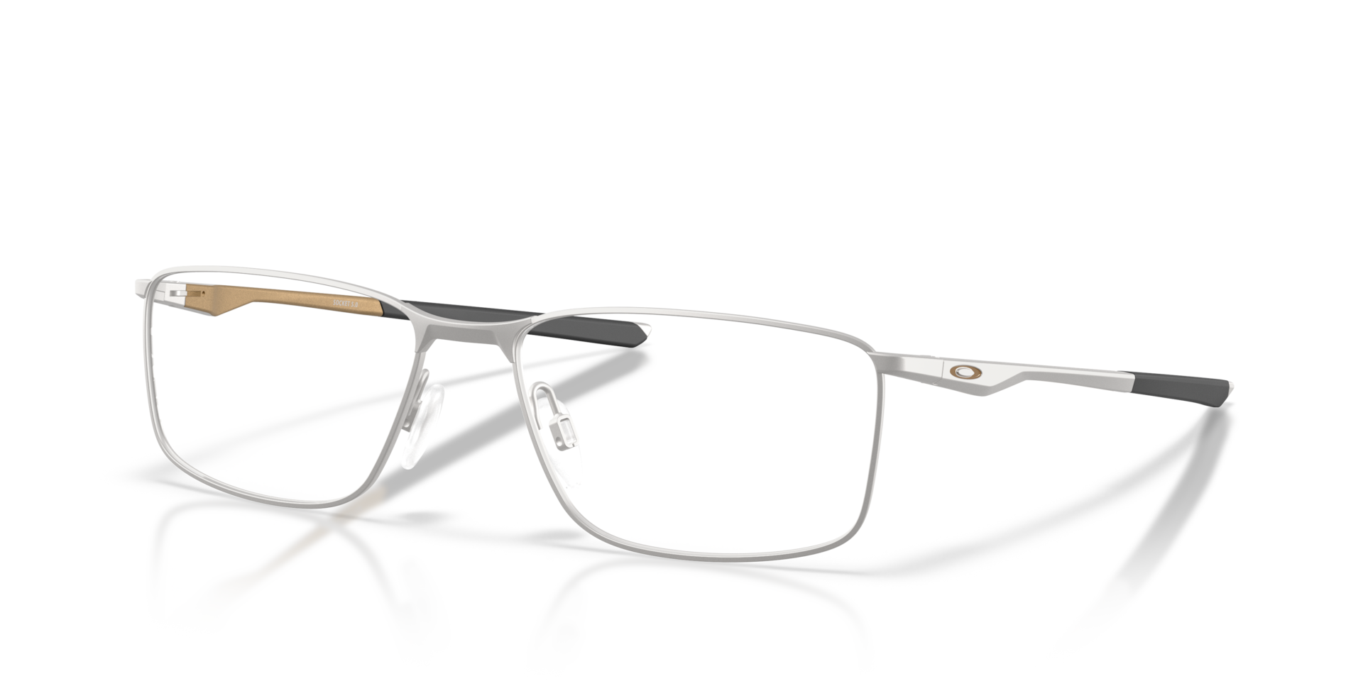 Oakley OX3217 Socket 5.0 Alloy Collection Rectangle Eyeglasses - Titanium