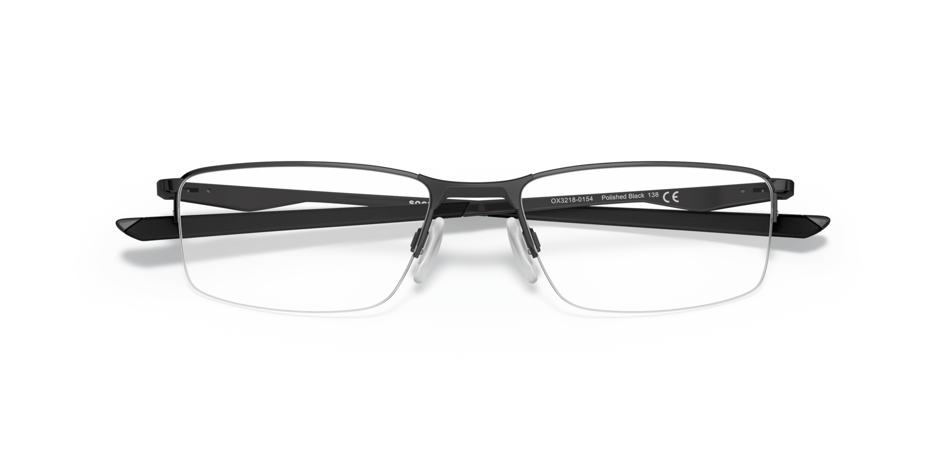 Oakley OX3218 Socket 5.5 Rectangle Eyeglasses - Polished Black