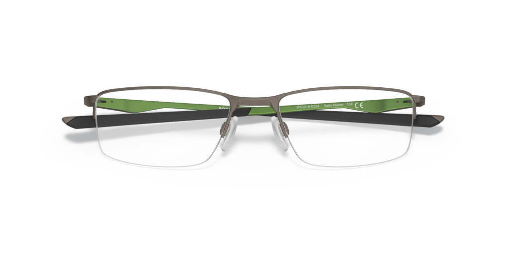 Oakley OX3218 Socket 5.5 Rectangle Eyeglasses - Satin Pewter