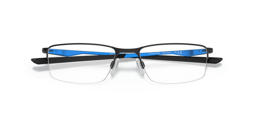 Oakley OX3218 Socket 5.5 Cobalt Collection Rectangle Eyeglasses - Satin Black