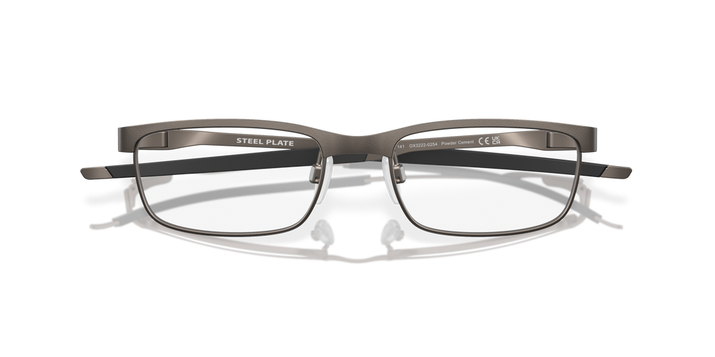 Oakley OX3222 Steel Plate Rectangle Eyeglasses - Powder Cement