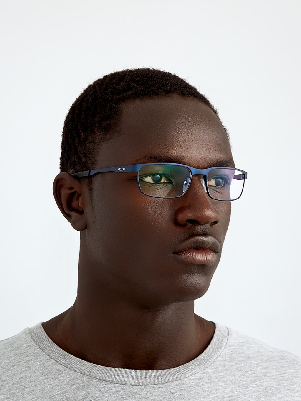 Oakley OX3222 Steel Plate Rectangle Eyeglasses - Powder Cement