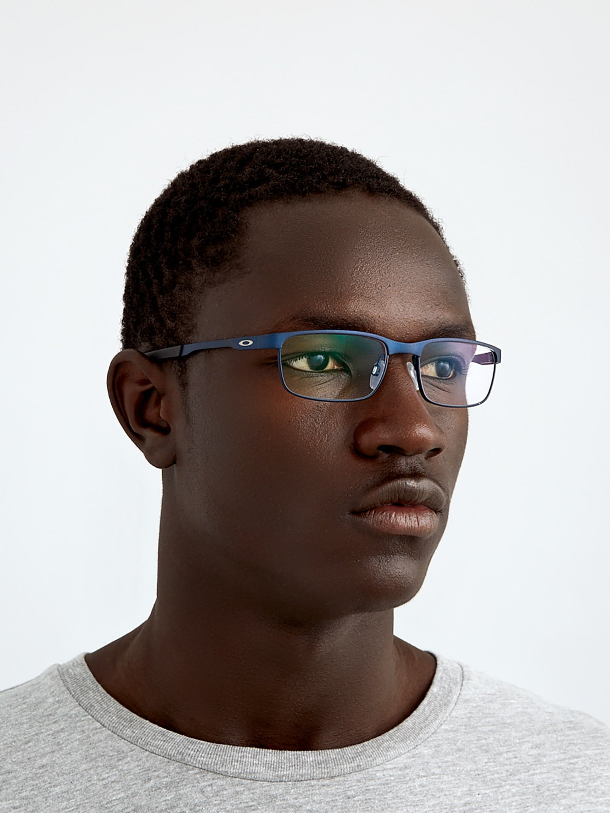Oakley OX3222 Steel Plate Rectangle Eyeglasses - Powder Cement