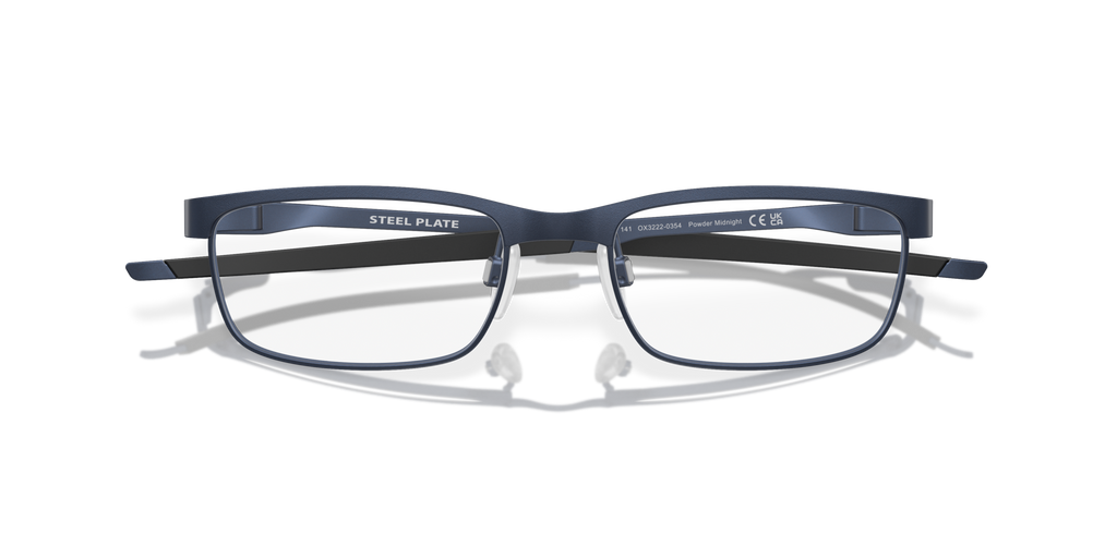 Oakley OX3222 Steel Plate Rectangle Eyeglasses - Powder Midnight