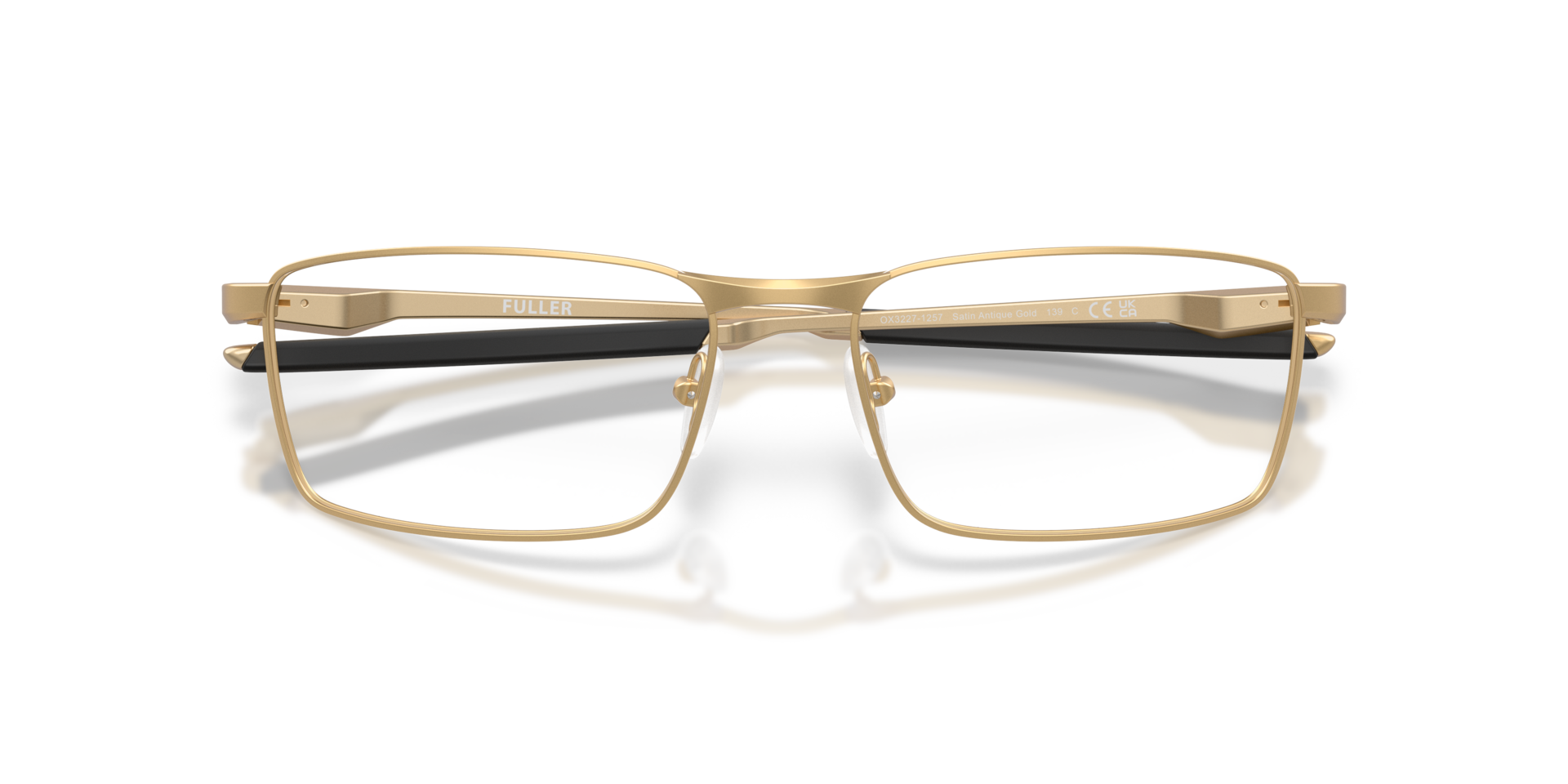 Oakley OX3227 Fuller Alloy Collection Rectangle Eyeglasses - Antique Gold