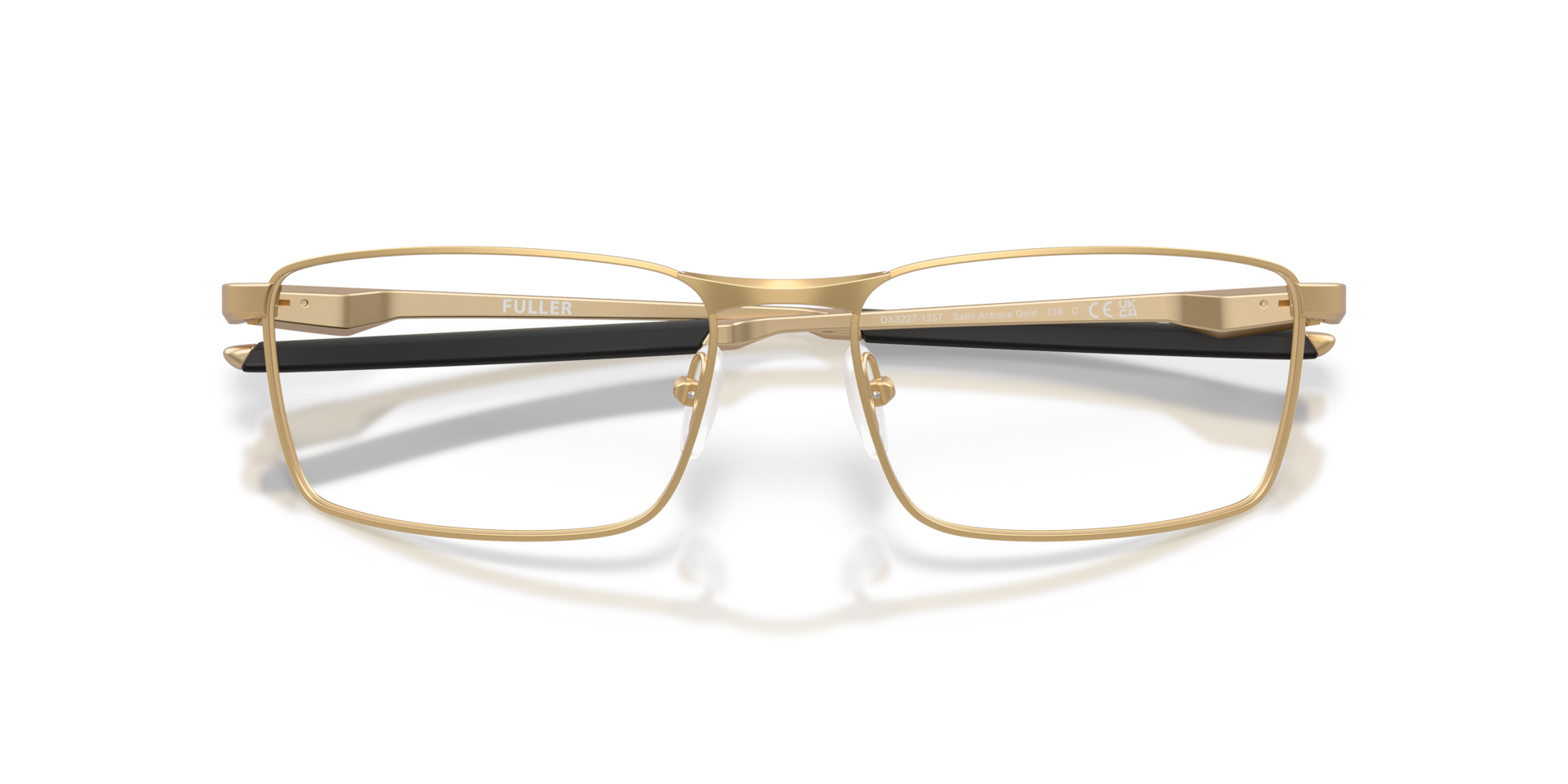 Oakley OX3227 Fuller Alloy Collection Rectangle Eyeglasses - Antique Gold