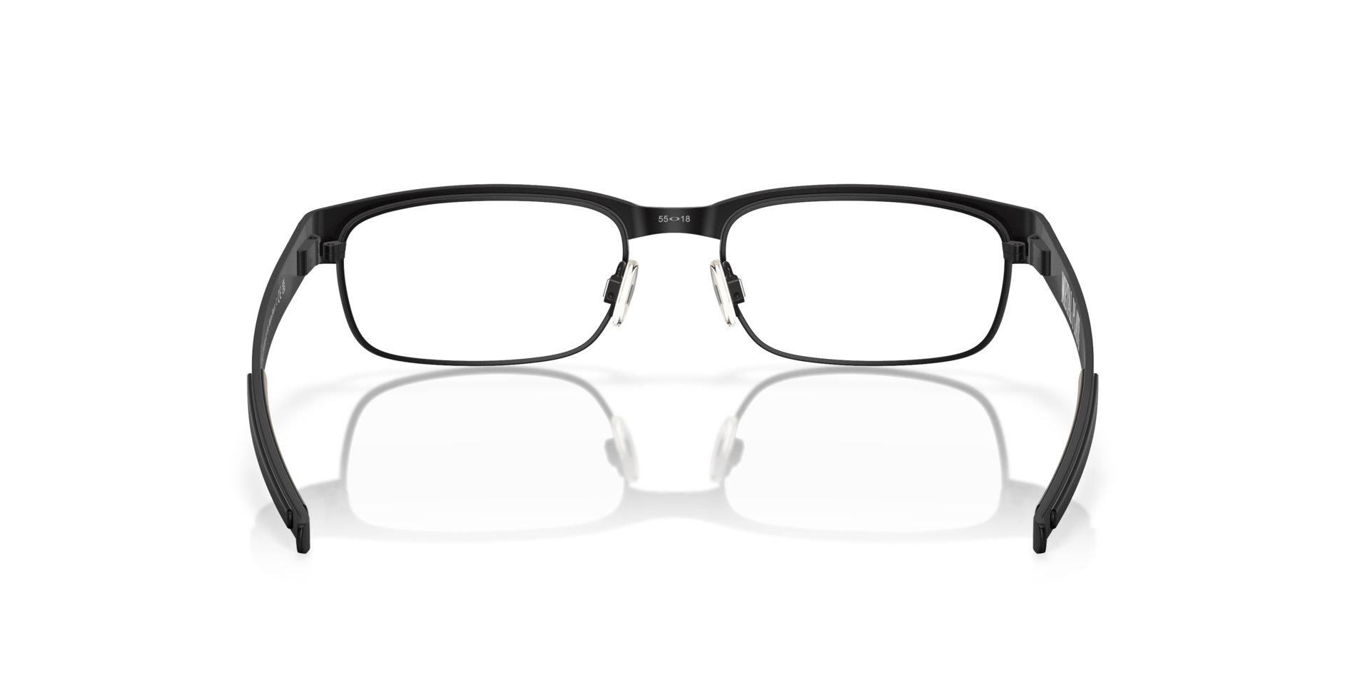 Oakley OX5038 Metal Plate Rectangle Eyeglasses - Matte Black