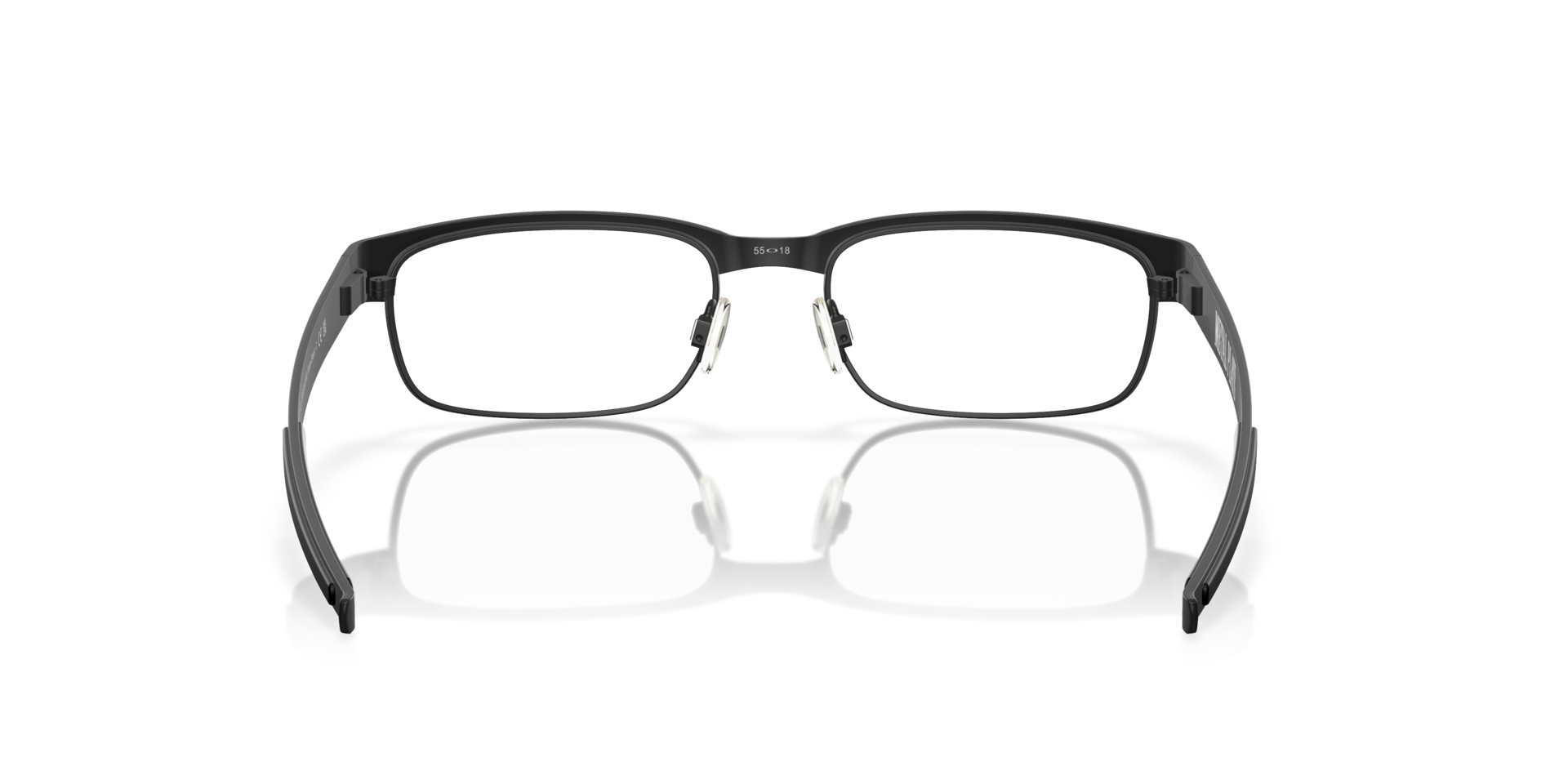 Oakley OX5038 Metal Plate Rectangle Eyeglasses - Matte Black