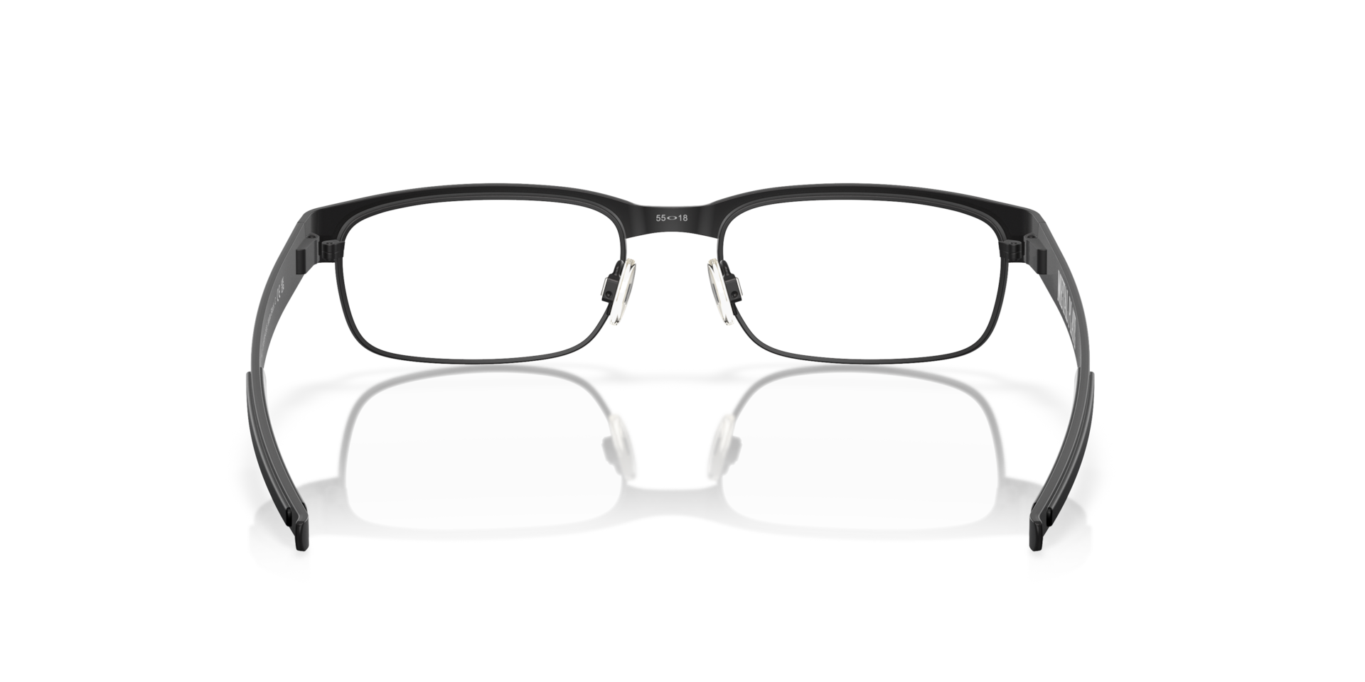 Oakley OX5038 Metal Plate Rectangle Eyeglasses - Matte Black