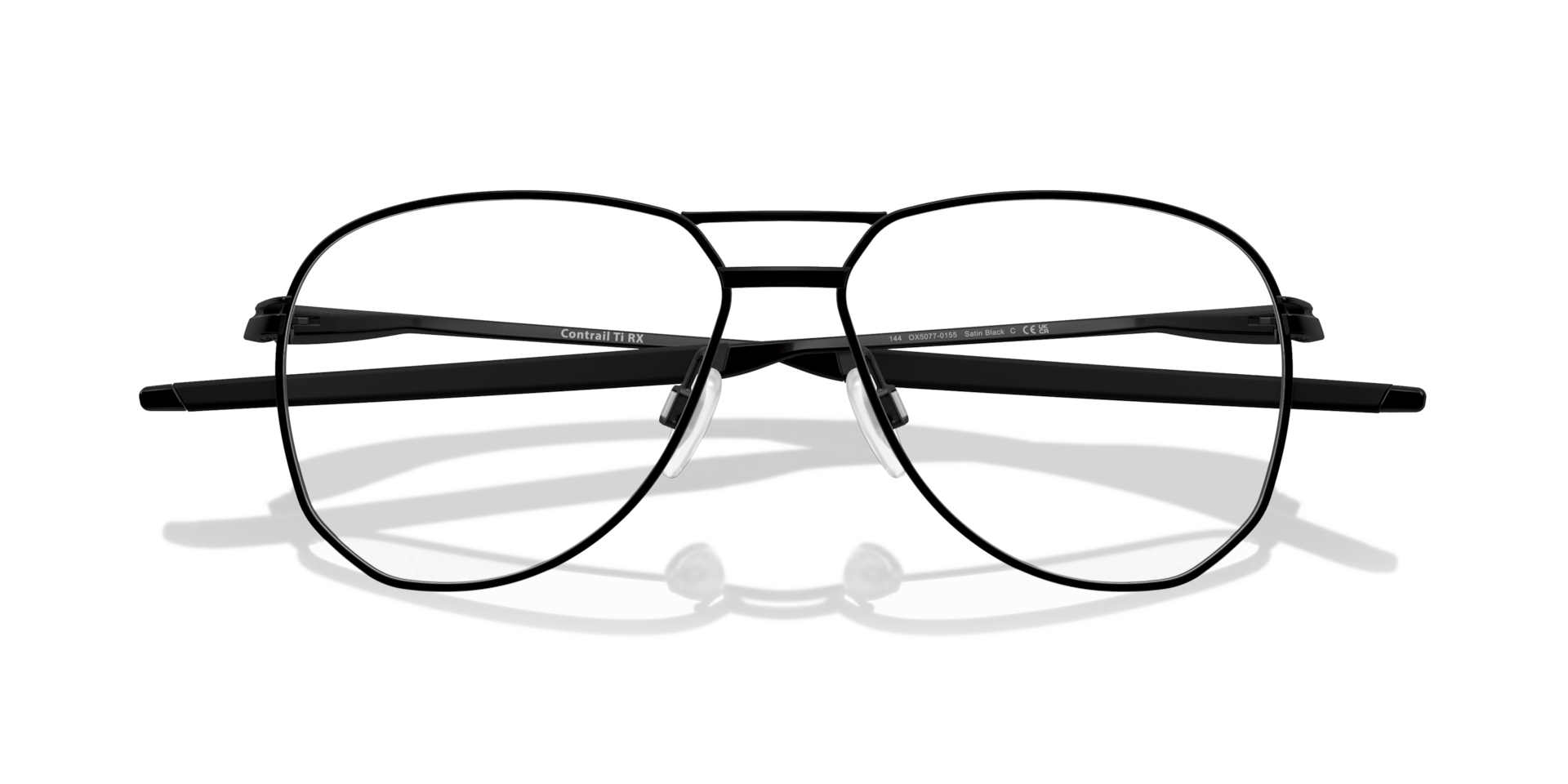 Oakley OX5077 Contrail TI Round Eyeglasses - Satin Black