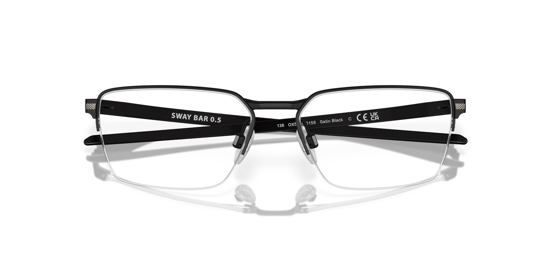 Oakley OX5080 Sway Bar 0.5 Rectangle Eyeglasses - Satin Black