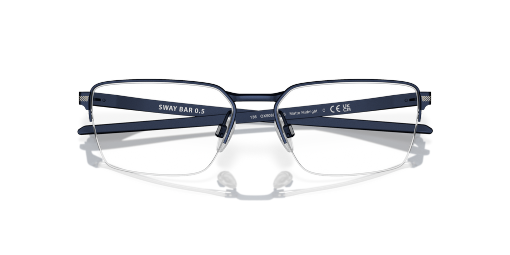 Oakley OX5080 Sway Bar 0.5 Rectangle Eyeglasses - Satin Black