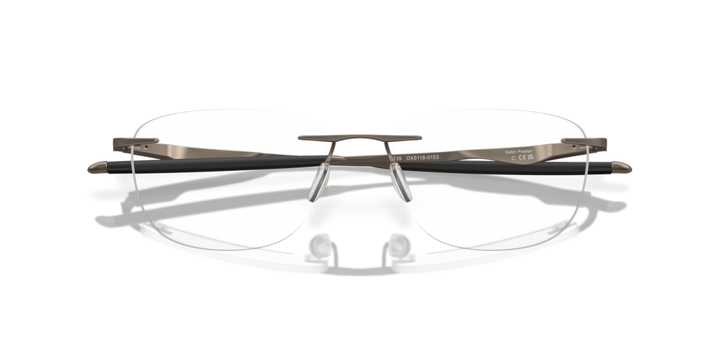 Oakley OX5118 Wingfold EVR Rectangle Eyeglasses - Satin Pewter