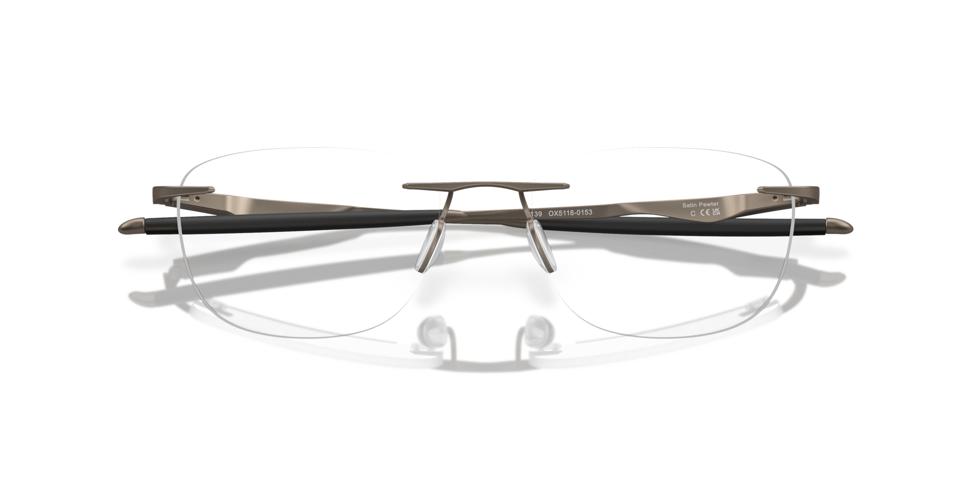 Oakley OX5118 Wingfold EVR Rectangle Eyeglasses - Satin Pewter