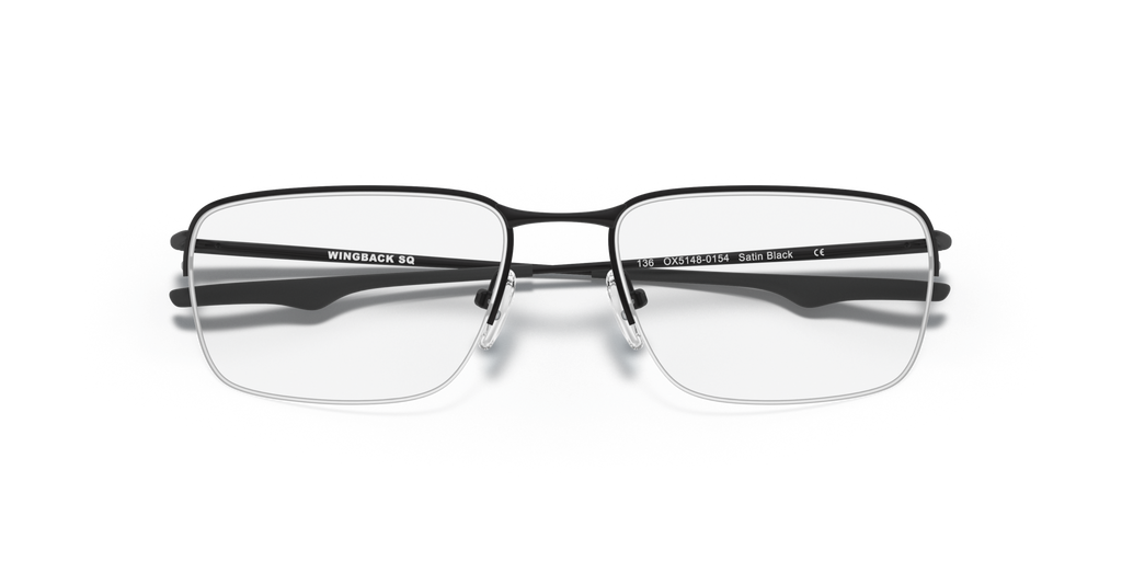 Oakley OX5148 Wingback SQ Square Eyeglasses - Satin Black
