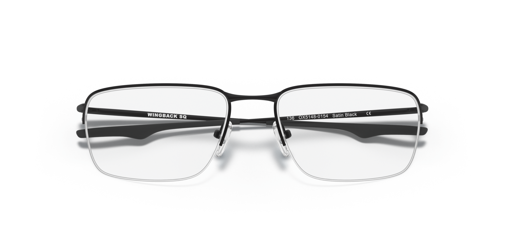 Oakley OX5148 Wingback SQ Square Eyeglasses - Satin Black