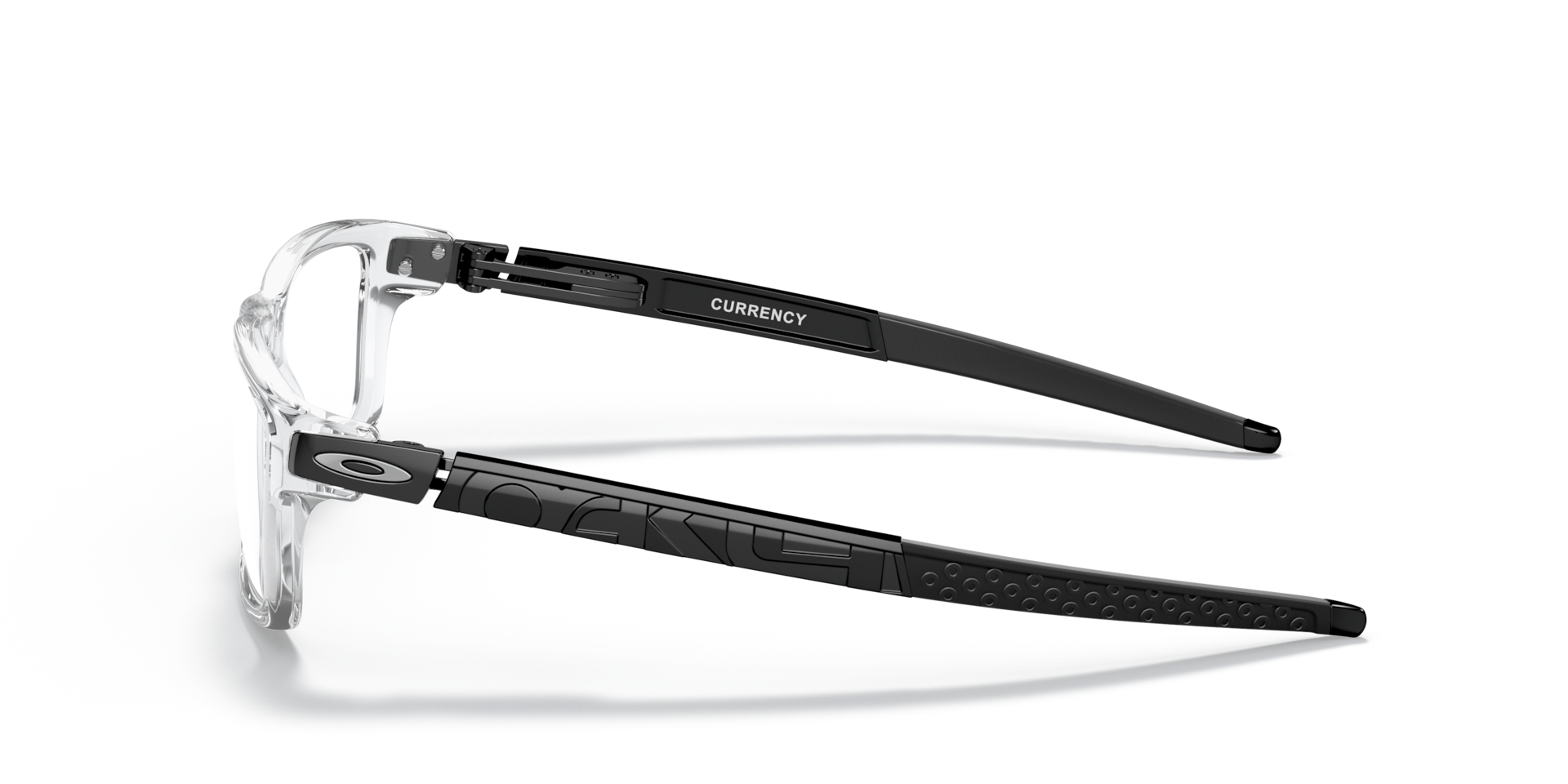 Oakley OX8026 Currency Rectangle Eyeglasses - Polished Clear