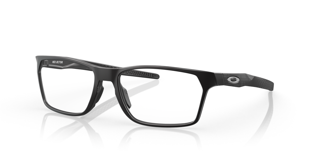 Oakley OX8032 Hex Jector High Resolution Collection Rectangle Eyeglasses - Satin Black