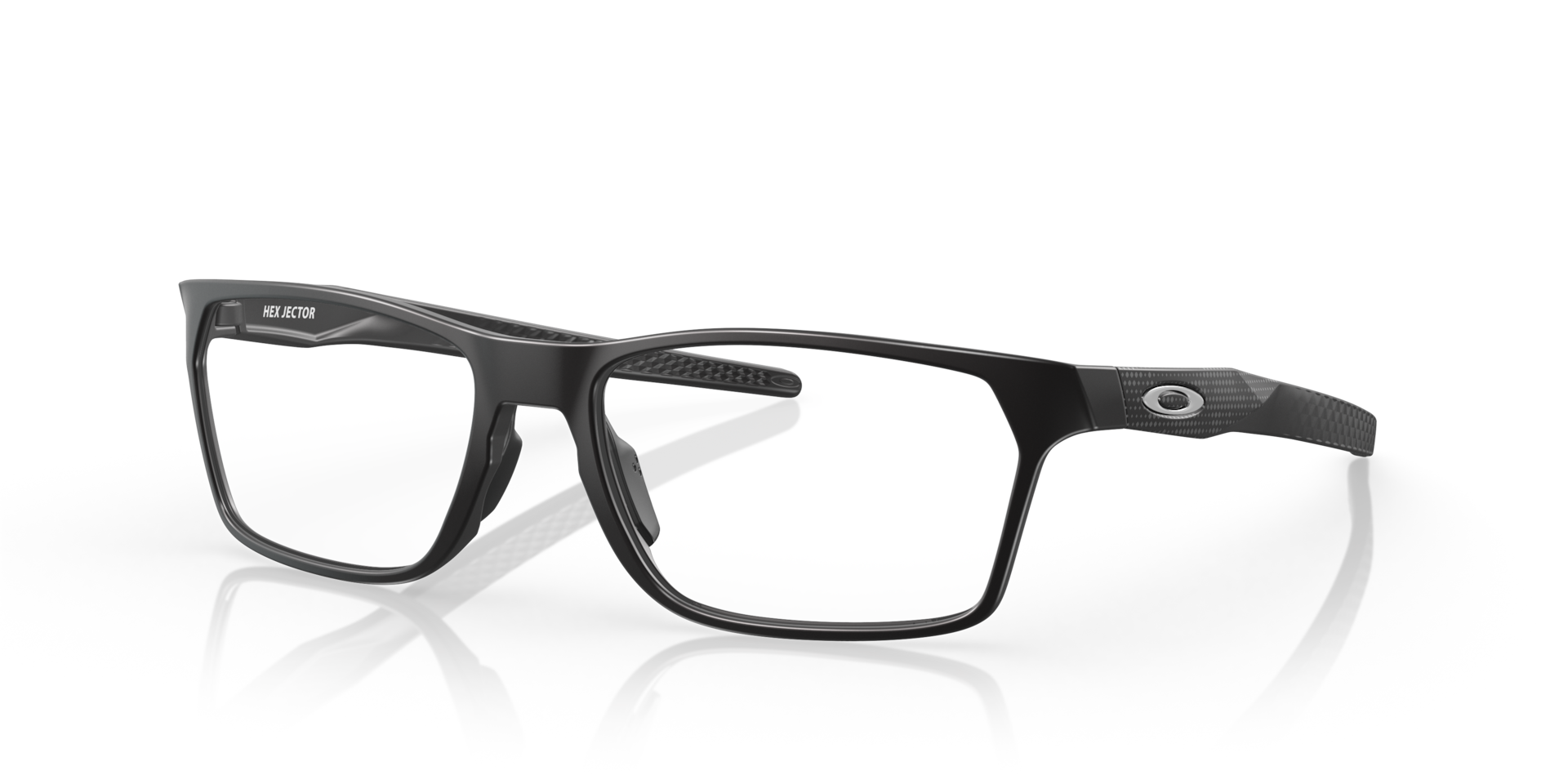 Oakley OX8032 Hex Jector High Resolution Collection Rectangle Eyeglasses - Satin Black