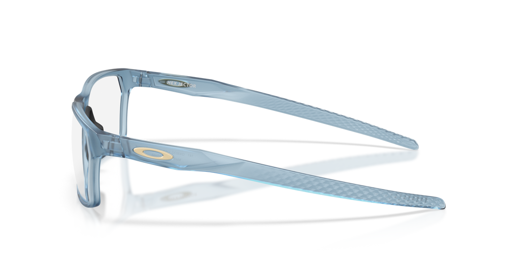 Oakley OX8032 Hex Jector Polaris Collection Rectangle Eyeglasses - Matte Transparent Abyss